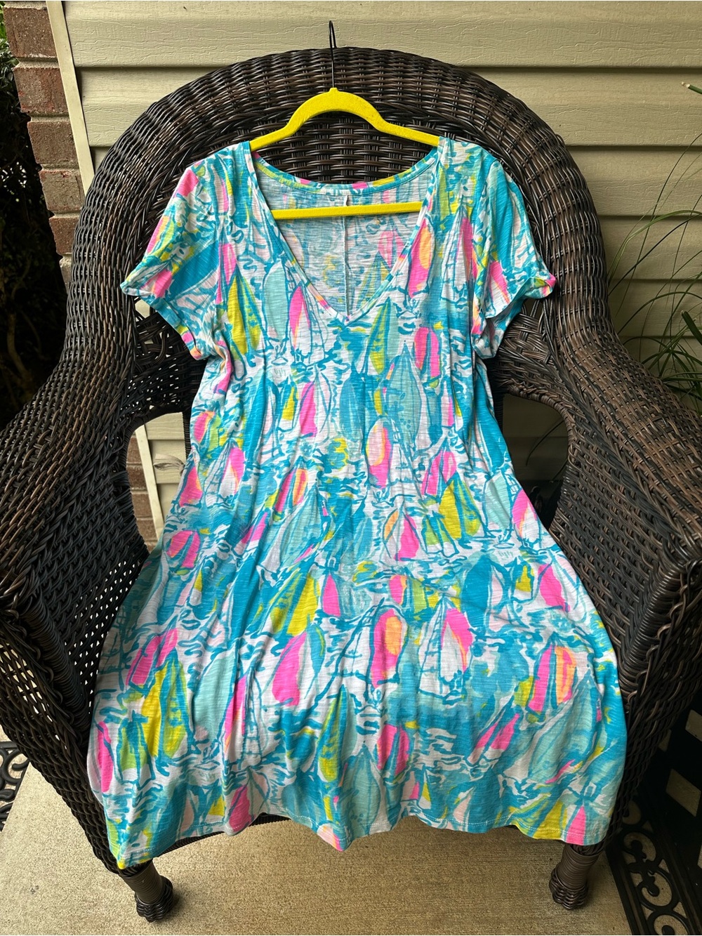Lilly Pulitzer Jessica Dress "Beach and Bae" L